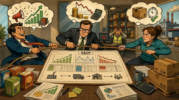 Le S&OP n’échoue pas à cause de l’outil. Il échoue quand l’entreprise refuse d’arbitrer.
