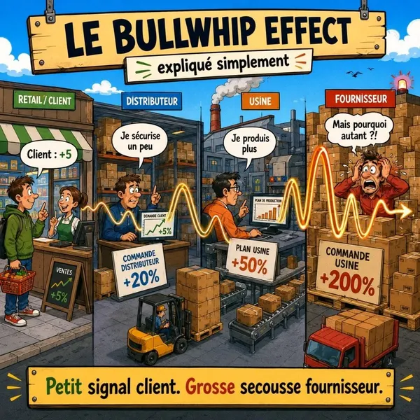 Comment une petite variation de demande déstabilise toute la Supply Chain