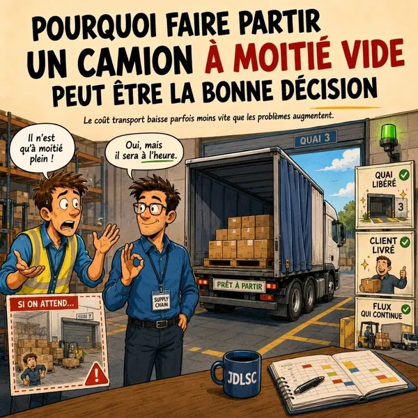Pourquoi faire partir un camion à moitié vide peut être la bonne décision