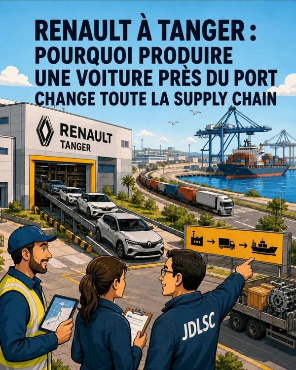 Renault à Tanger : pourquoi produire une voiture près du port change toute la supply chain