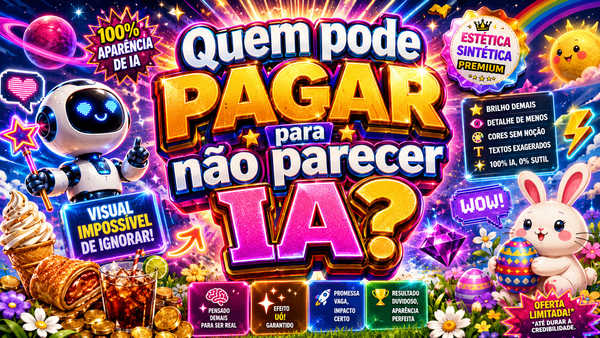 Quem pode pagar para não parecer IA?