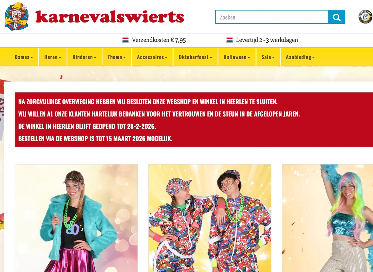 Karnevalswierts verliest gevecht tegen Chinezen