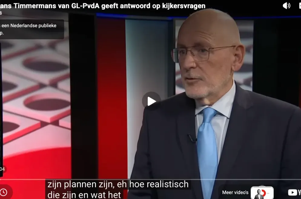 Centraal Joods Overleg: uitspraken Timmermans anti-semitisch