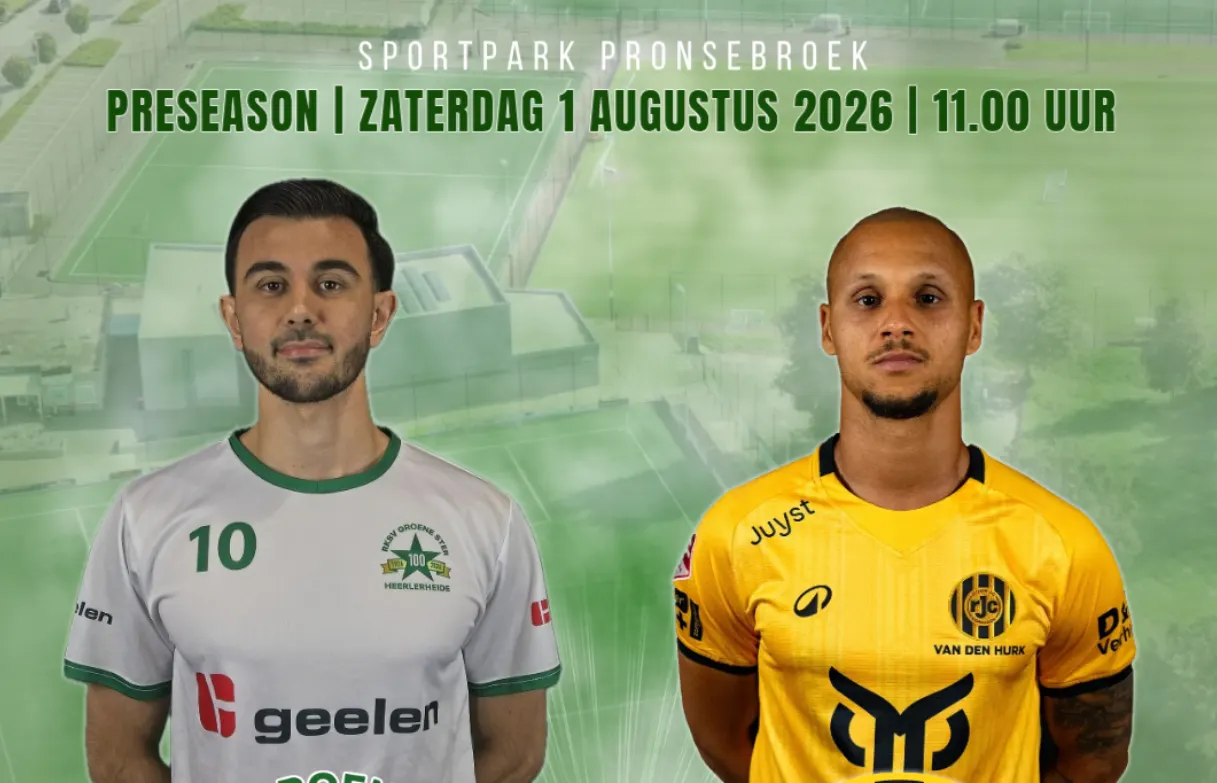 Roda schrapt oefenduel, Groene Ster teleurgesteld