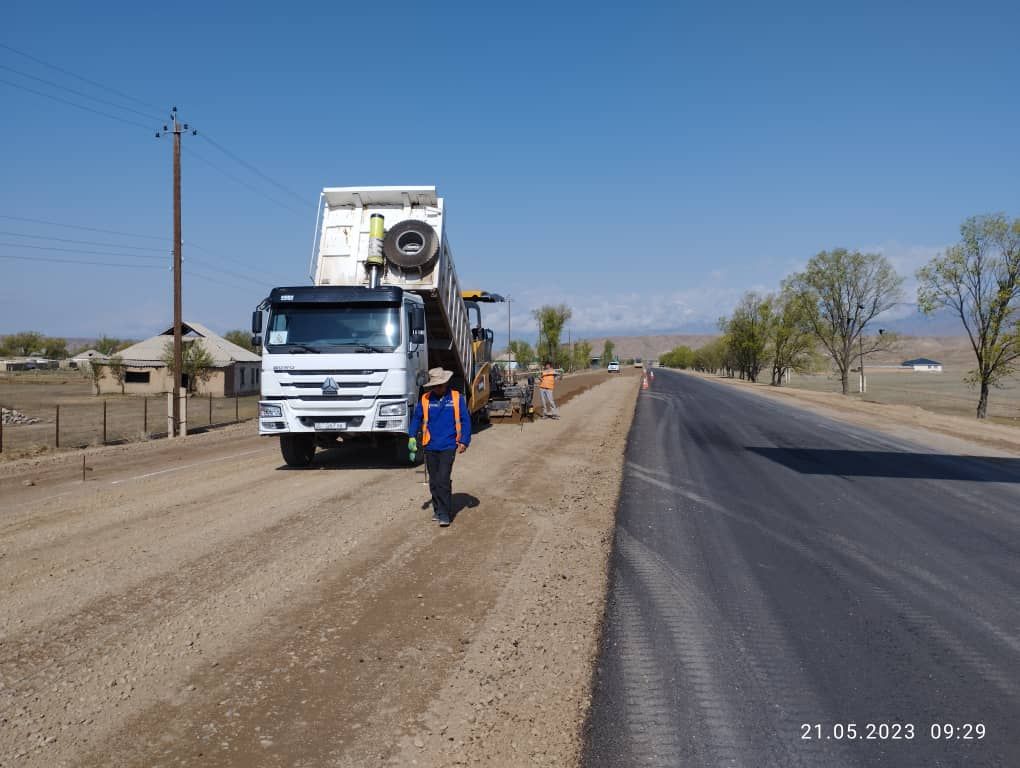 Түндүк-Түштүк альтернативдик жолунун бир тилкесининде асфальтталды