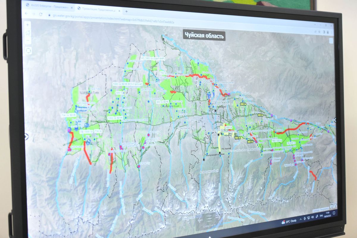 Минкаб Чүй облусундагы суу маселесин чечүүгө байланышкан жыйын өткөрдү