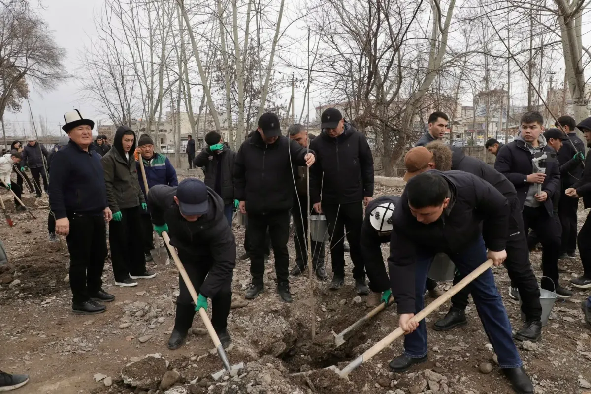 А.Навои паркында 2 миң көчөт отургузулат