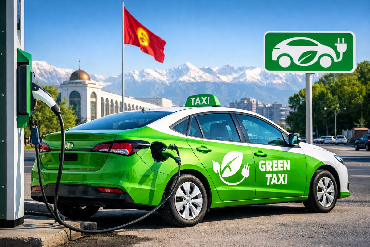 Бишкекте экологиялык таза “жашыл такси” долбоору пландалууда