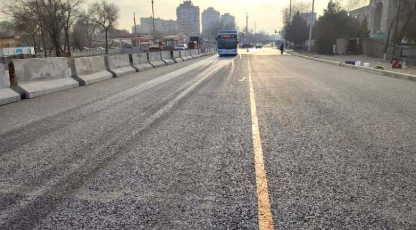 Бишкекте Жибек Жолу көпүрөсүнүн түштүк бөлүгү да пайдаланууга берилет