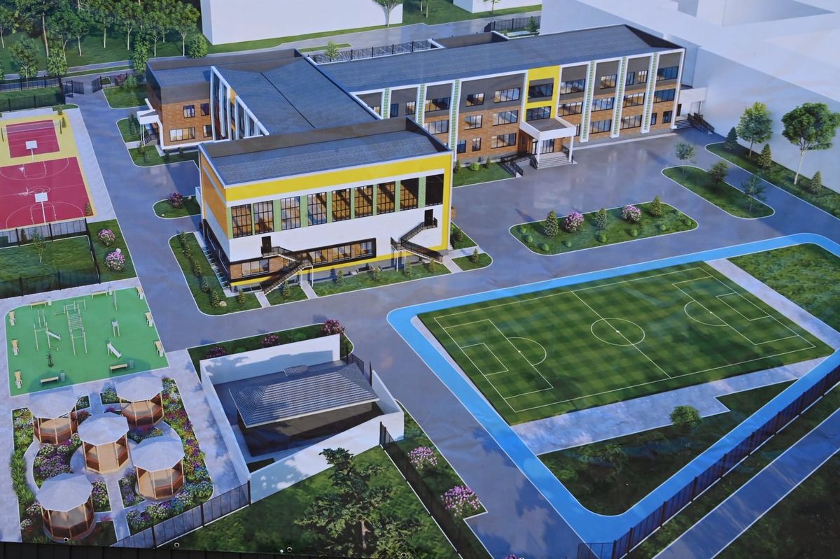 Бишкекте №64 мектепке 600 орундуу жаңы окуу корпусу курулууда