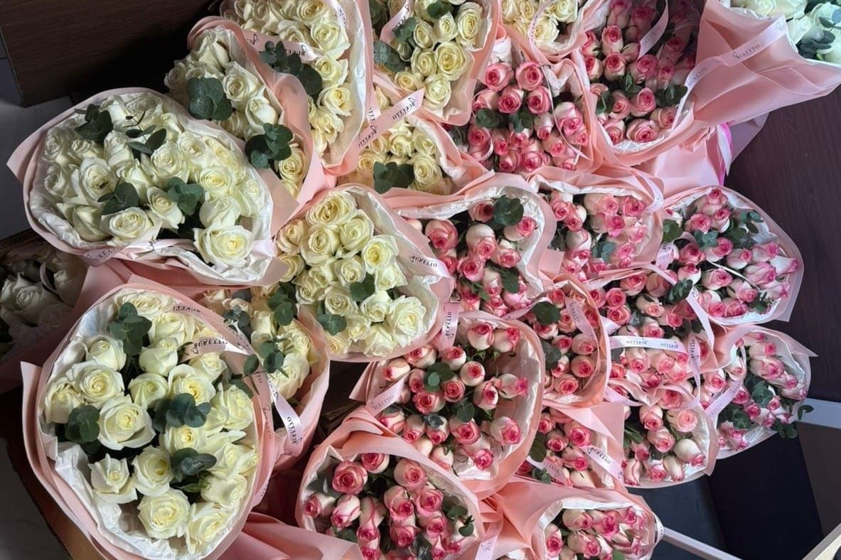 8-мартка карата Кыргызстанга 4 миллиондон ашык жаңы гүлдөр ташып келинди