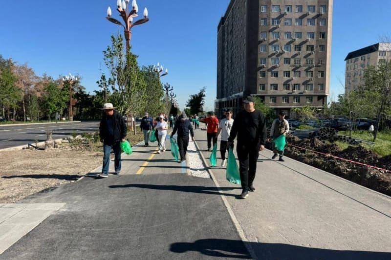 Бишкекте өткөн ишембиликте 230 тоннадан ашык таштанды чыгарылды