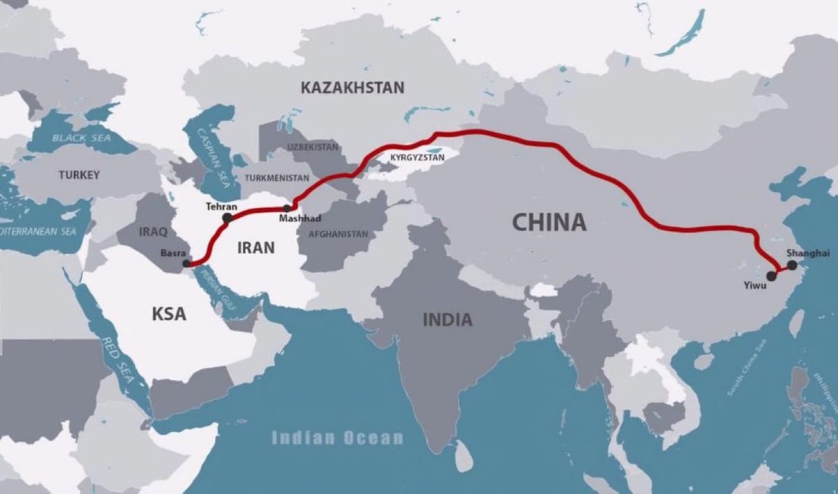 Кытай-Кыргызстан-Өзбекстан-Иран транспорттук коридору товардык агымдарды көбөйтөт