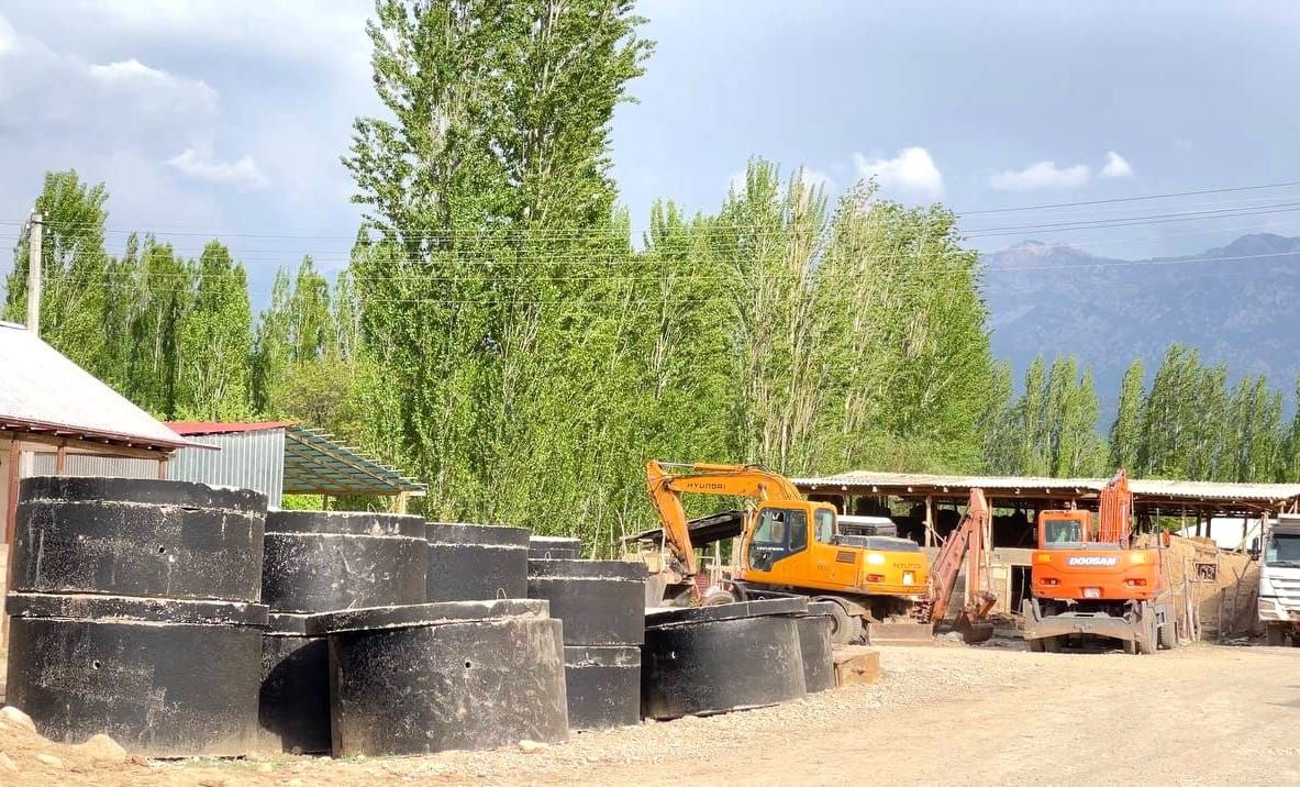 Лейлектин Катраң айылында ичүүчү суу системасы курула баштады