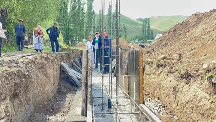 Чаткалдын Курулуш айылына 21 млн сомго маданият үйү курулуп баштады