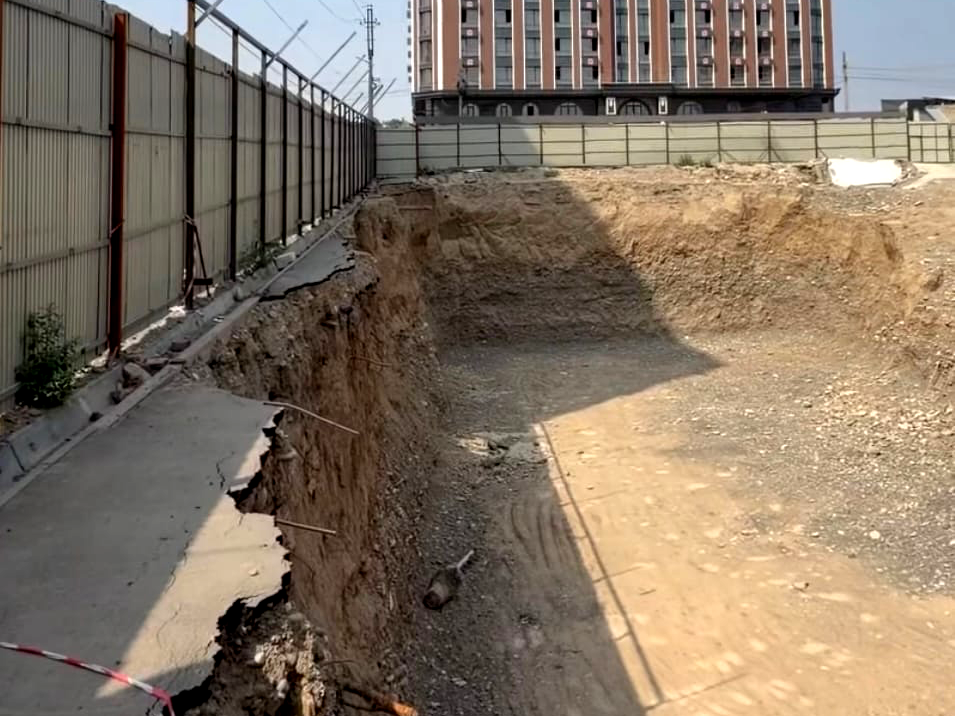Ошто мыйзамсыз жер казган курулуш компаниясынын иши токтотулду