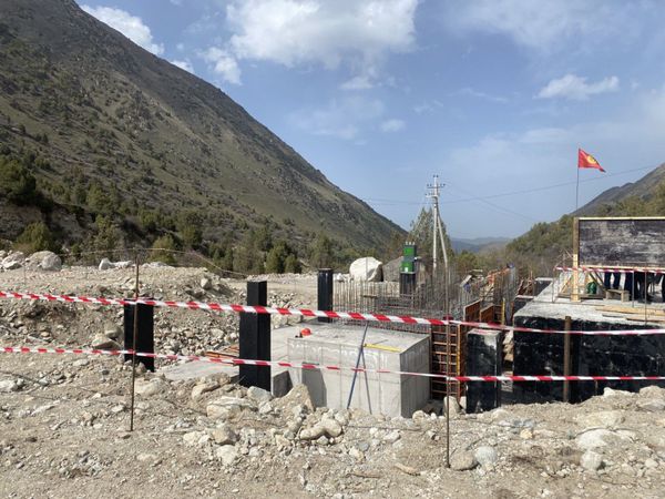 Ысык-Ата дарыясында ГЭСтин курулушу улантууда