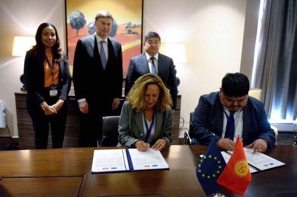 КР менен  Евробиримдиги «жашыл экономика» боюнча документке кол койду