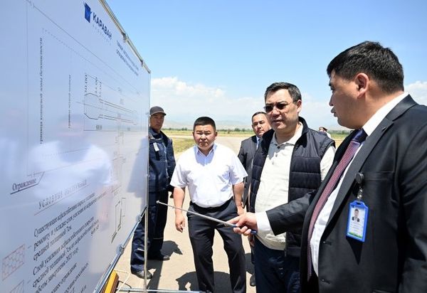 Жапаров Кербендин «Караван» аэропортун модернизациялоо иштери менен таанышты