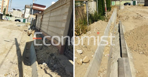 Транспорт министрлигинин аткаминеринин дубалы тротуар курууга тоскоол түзүүдө