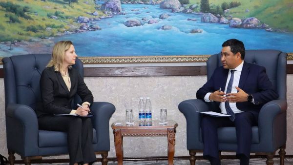 Министр Данияр Амангелдиев ПРООНдун жаңы туруктуу өкүлү Александра Соловьева менен жолугушту