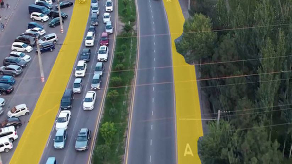 Байтик баатыр көчөсүндө коомдук транспорт үчүн өзүнчө тилке киргизилди – Бишкектин мэриясы