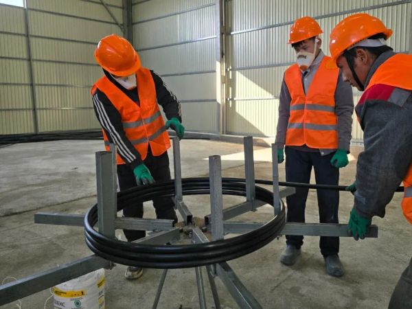 Манас шаарында желим түтүк чыгаруучу завод ачылды