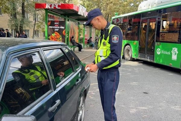 Бишкекте аялдамаларга токтогон унааларга карата масштабдуу рейд башталды