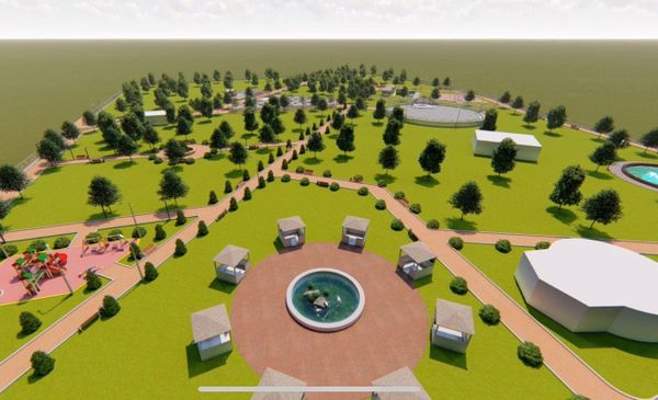 Майлуу-Сууда борбордук парк реконструкцияланууда