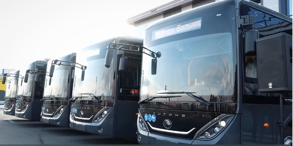 Балыкчы шаарына 10 жаңы автобус тапшырылды