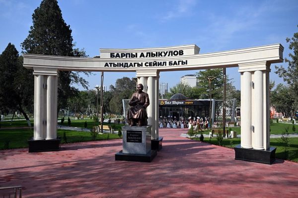 Б.Алыкулов сейил багына 300дөн ачык көчөт отургузулду