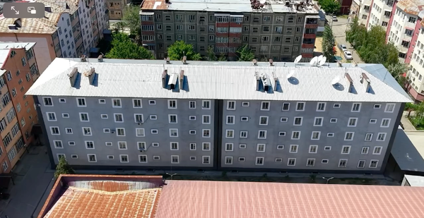 Ошто кабаттуу үйлөрдүн фасаддары жаңыланып жатат