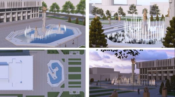 Бишкекте филармониянын фонтандары толугу менен реконструкцияланат