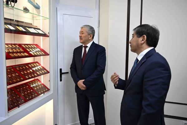 Касымалиев "Кыргызалтындын" өндүрүштүк иши менен таанышты