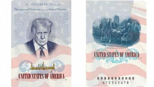 АКШда Трамптын портрети паспорттун мукабасына жайгаштырылат