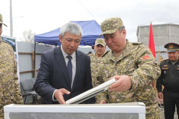 Ат-Башы райондук аскер комиссариатынын жаңы имараты курулуп баштады