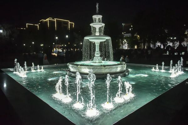 Бишкекте 2 фонтан жаңыртылды