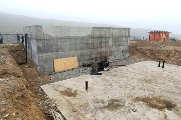 Кадамжайдагы Совет айылында ичүүчү суу системасы курулуп жатат