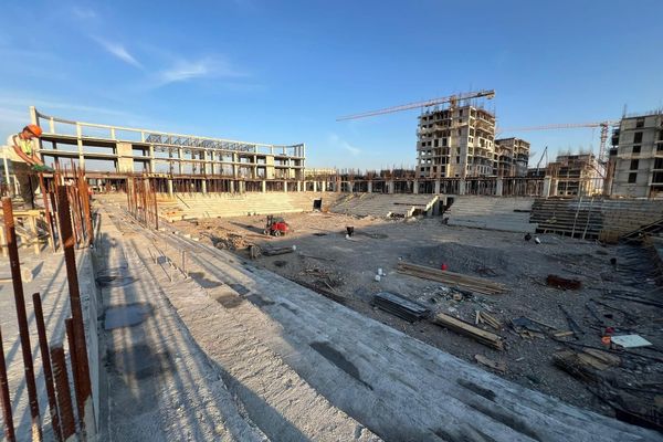 Манас шаарында 5200 орундуу спорт сарайынын курулушу жүрүүдө