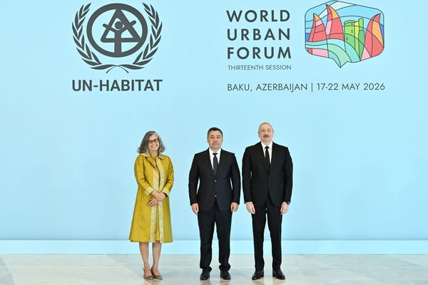 Садыр Жапаров Бүткүл дүйнөлүк шаарлар форумунун 13-сессиясына катышууда