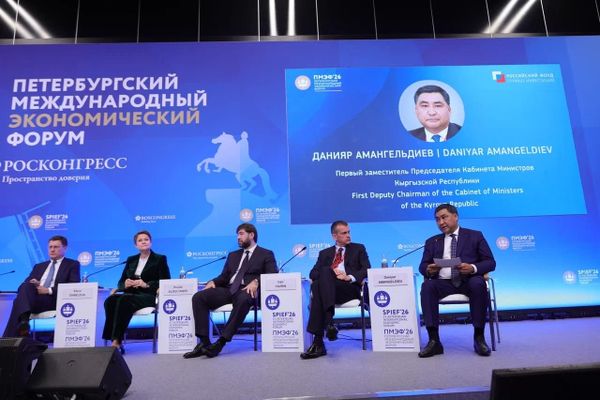 Кыргызстандын экономикалык артыкчылыктары Петербург форумунда талкууланды