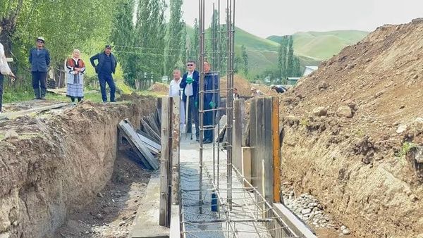 Чаткалдын Курулуш айылына 21 млн сомго маданият үйү курулуп баштады