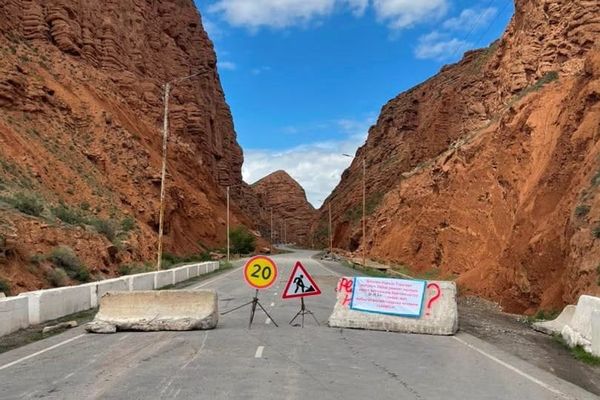 Нарындагы айланма жол курулуш иштерине байланыштуу жабылды