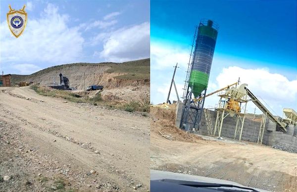 Ноокаттагы мыйзамсыз кум-шагыл казуудан мамлекетке 18,2 млн сом зыян келтирилген
