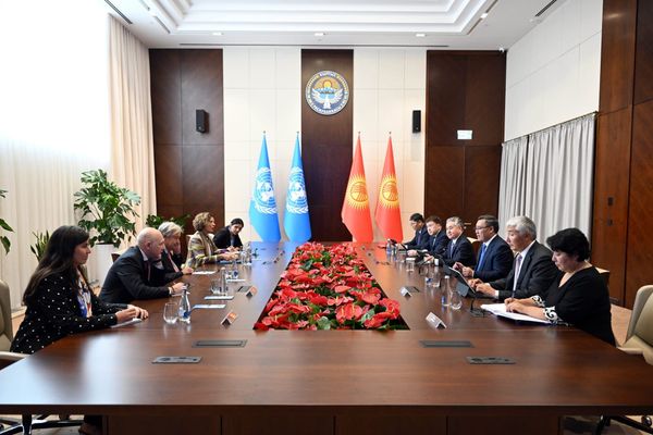 Садыр Жапаров менен БУУнун Башкы катчысы Антониу Гутерриш жолукту