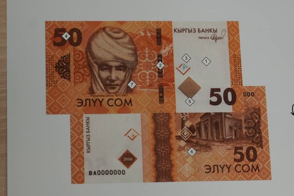 Өлкөдө жаңы үлгүдөгү 20 жана 50 сомдук банкноттор жүгүртүүгө чыгарылды