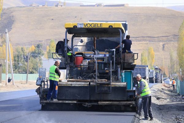 Гүлчөдө 3,7 чакырым жолду оңдоо иштери 75 пайызга аяктады