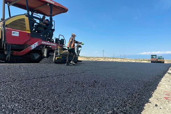 Ноокенде 10 километр жол асфальтталууда