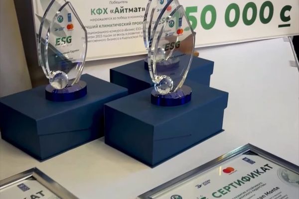 Бишкекте "ESG Бизнес-лидер" сынагынын жеңүүчүлөрү сыйланды