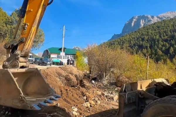 "Кыргыз-Ата" паркында канализация курулушу 95% бүттү